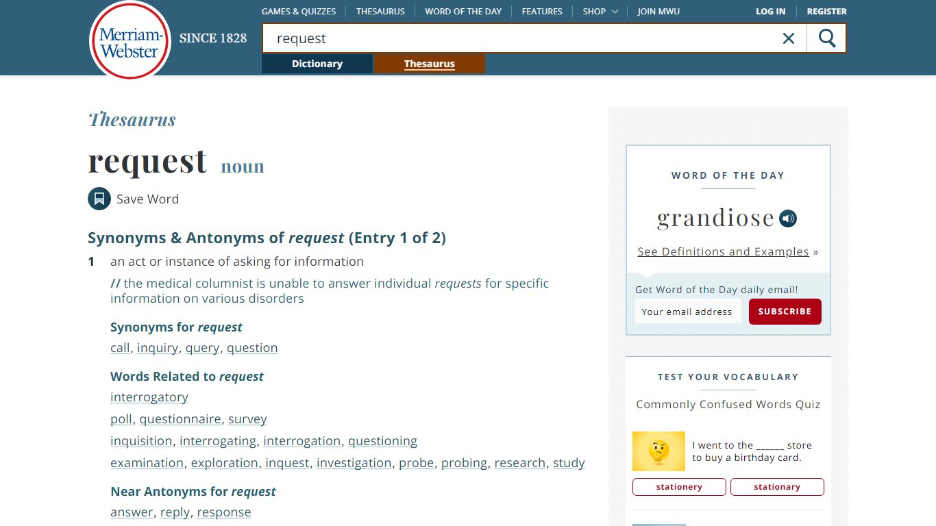 80 Synonyms of REQUEST | Merriam-Webster Thesaurus
