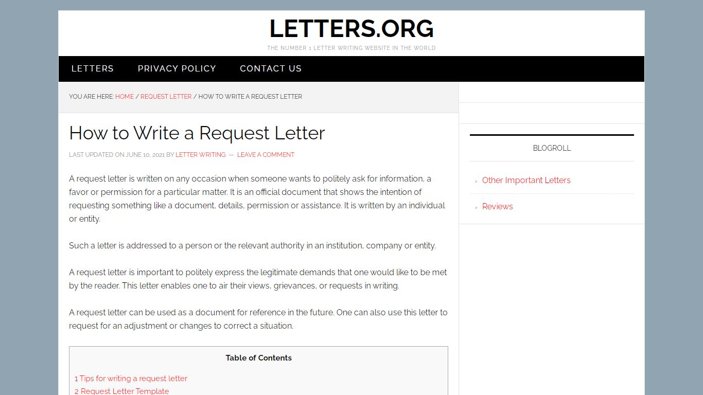 How to Write a Request Letter? Sample, Template & Writing Tips